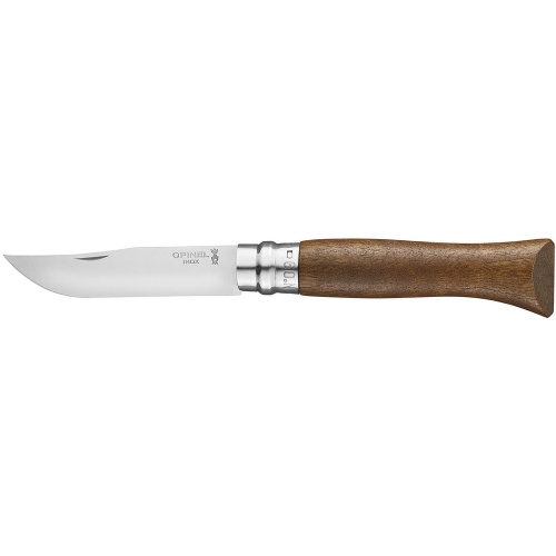 Нож Opinel №9, нержавеющая сталь, ореховая рукоять в картонной коробке, 002425 фото 2